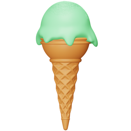 Cucurucho de helado  3D Icon