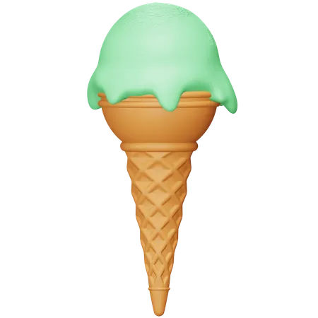 Cucurucho de helado  3D Icon