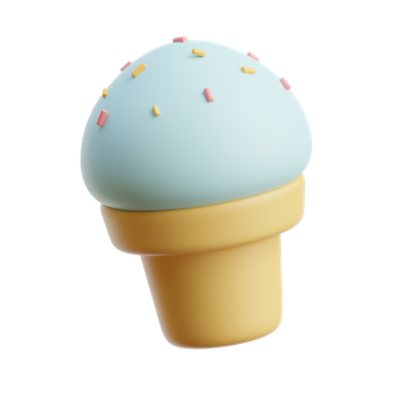 Cucurucho de helado  3D Icon