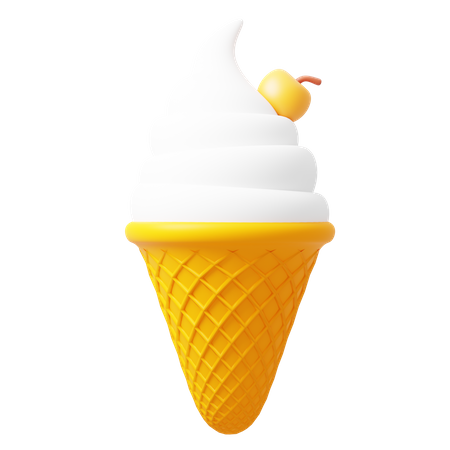 Cucurucho de helado  3D Icon