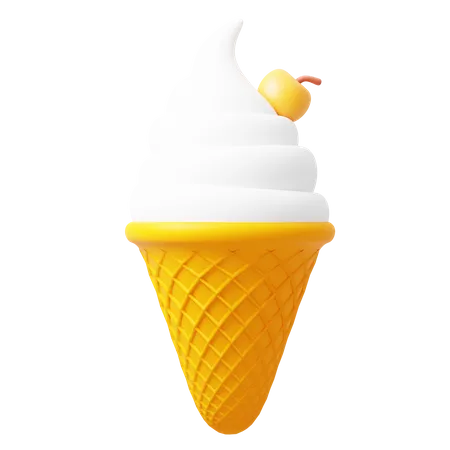 Cucurucho de helado  3D Icon