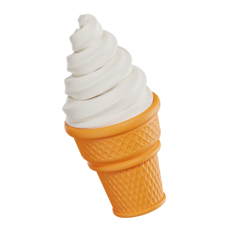 Cucurucho de helado  3D Icon