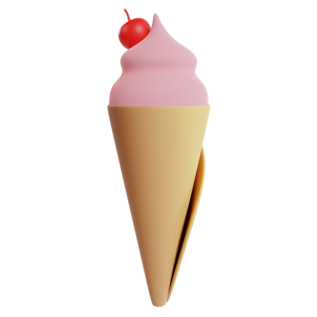 Cucurucho de helado  3D Icon