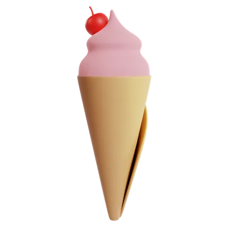 Cucurucho de helado  3D Icon