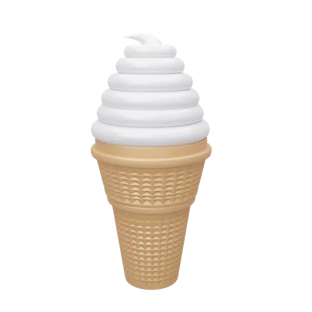 Cucurucho de helado  3D Icon