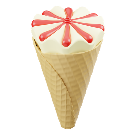 Cucurucho de helado  3D Icon