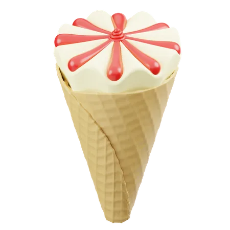 Cucurucho de helado  3D Icon