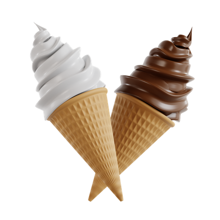 Cucurucho de helado  3D Icon