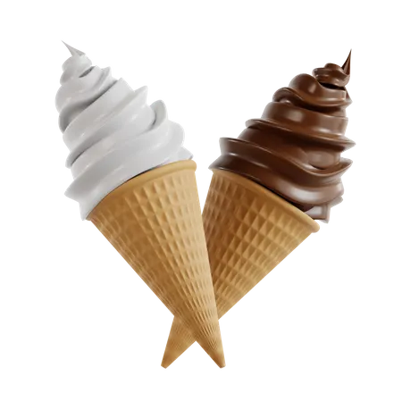 Cucurucho de helado  3D Icon