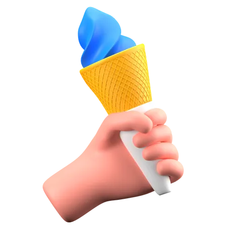 Cucurucho de helado  3D Icon