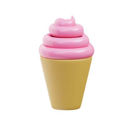 Cucurucho de helado  3D Icon