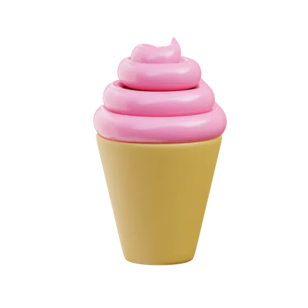 Cucurucho de helado  3D Icon