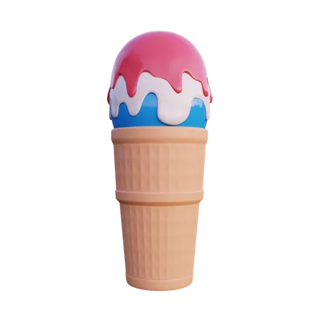 Cucurucho de helado  3D Icon