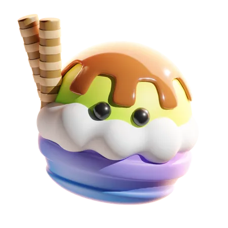 Cucurucho de helado  3D Icon