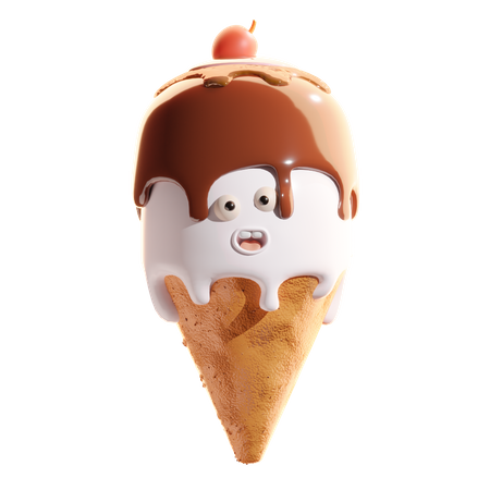 Cucurucho de helado  3D Icon