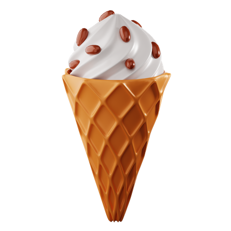 Cucurucho de helado  3D Icon