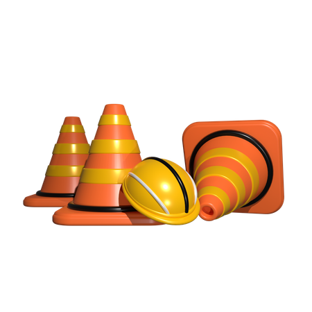 Cono de seguridad  3D Icon