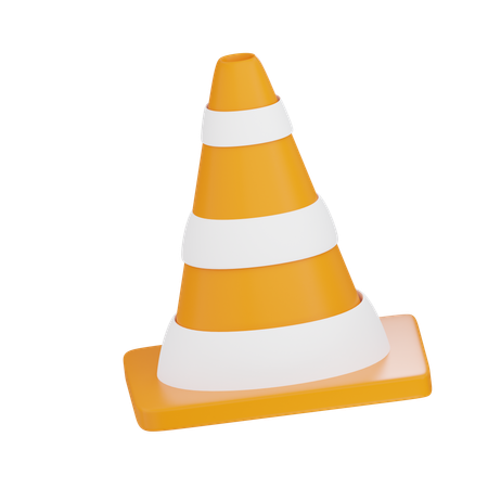 Cono de trafico  3D Icon