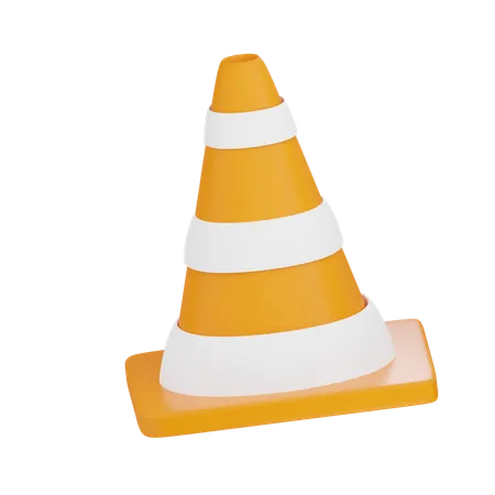 Cono de trafico  3D Icon