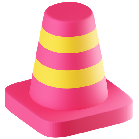 Cono de trafico  3D Icon