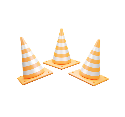 Cono de trafico  3D Icon