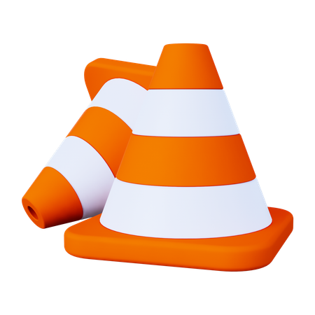 Cono de trafico  3D Icon