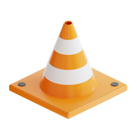 Cono de trafico  3D Icon