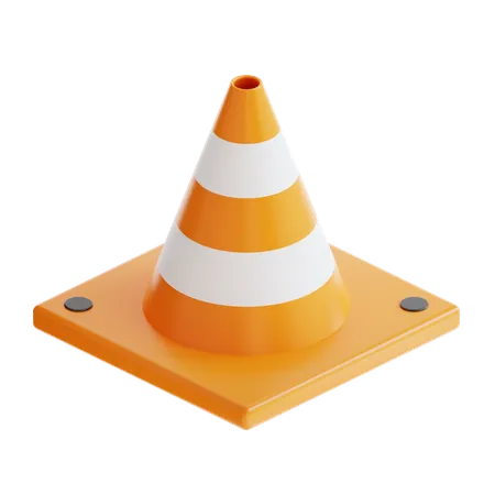 Cono de trafico  3D Icon