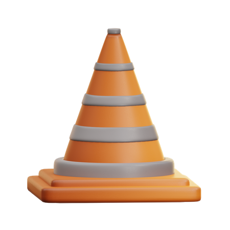 Cono de trafico  3D Icon