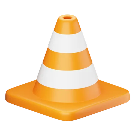 Cono de trafico  3D Icon