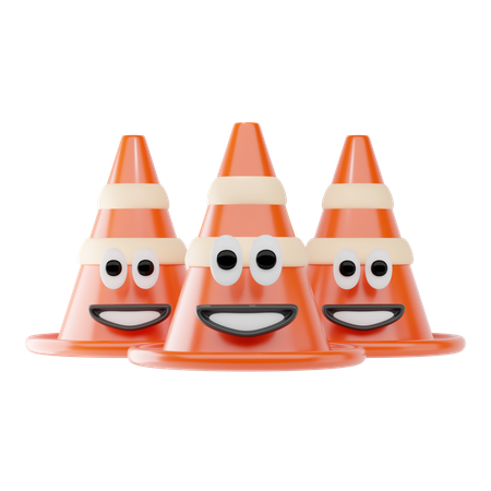 Cono de trafico  3D Icon