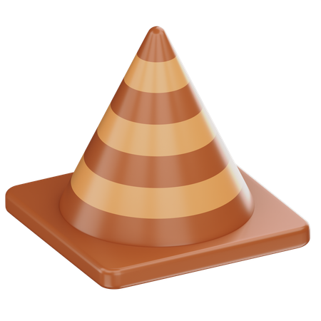 Cono de trafico  3D Icon