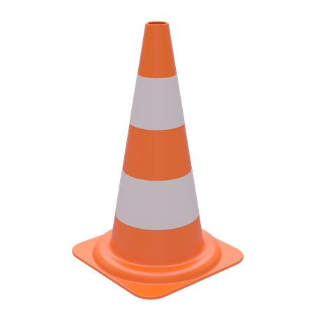 Cono de trafico  3D Icon