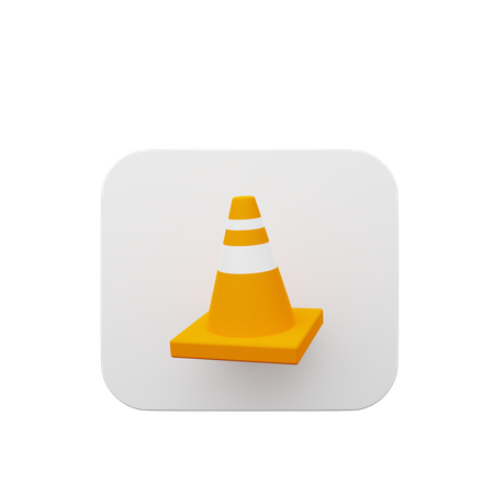 Cono de trafico  3D Icon