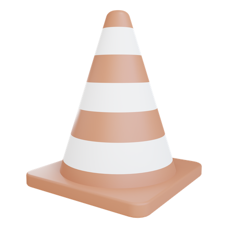 Cono de trafico  3D Icon