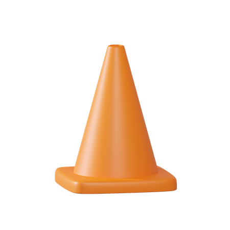 Cono de trafico  3D Icon