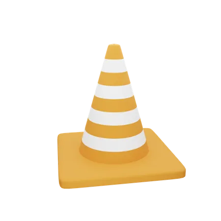 Cono de trafico  3D Illustration