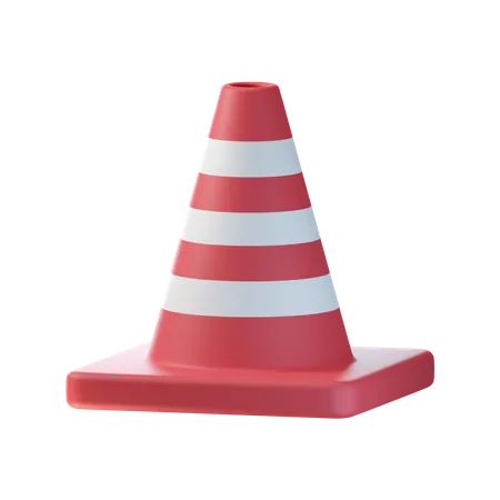 Cono de trafico  3D Icon