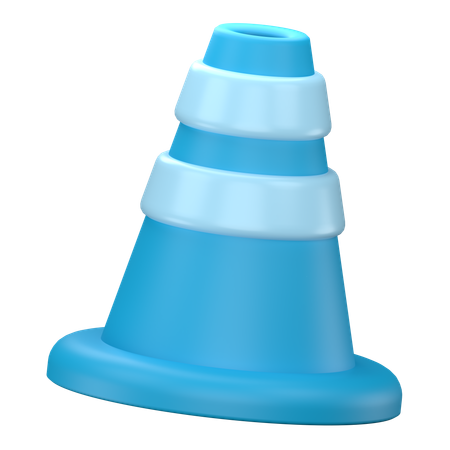 Cono de trafico  3D Icon