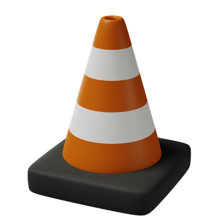 Cono de trafico  3D Icon