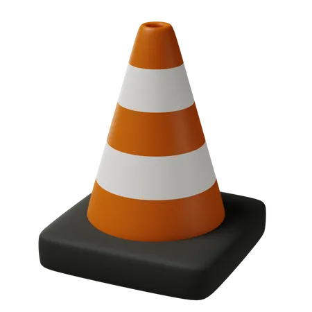 Cono de trafico  3D Icon