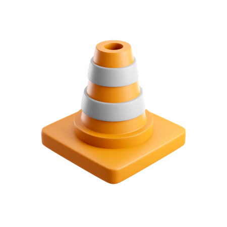 Cono de trafico  3D Icon