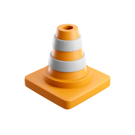 Cono de trafico  3D Icon