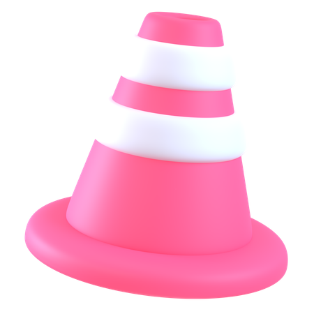 Cono de trafico  3D Icon