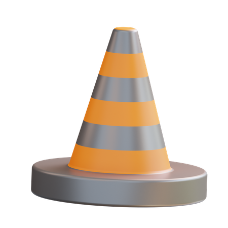 Cono de trafico  3D Icon