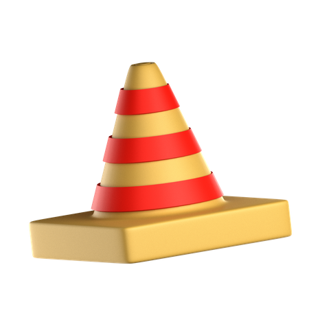 Cono de trafico  3D Icon