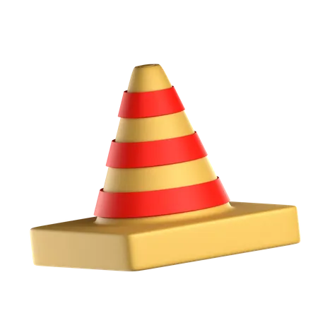 Cono de trafico  3D Icon