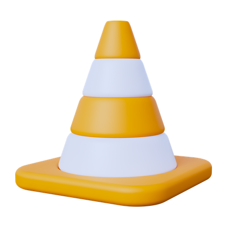 Cono de trafico  3D Icon