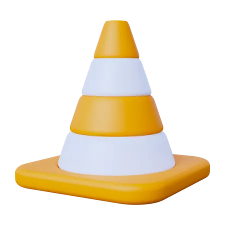 Cono de trafico  3D Icon