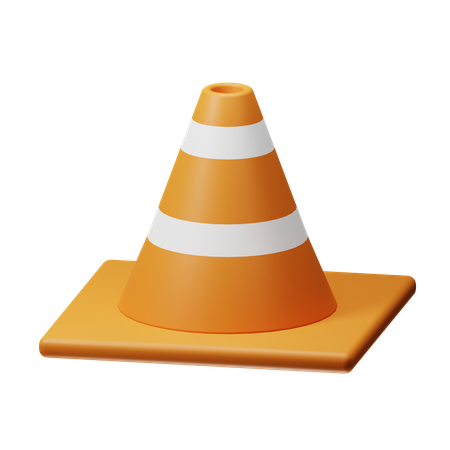 Cono de trafico  3D Icon